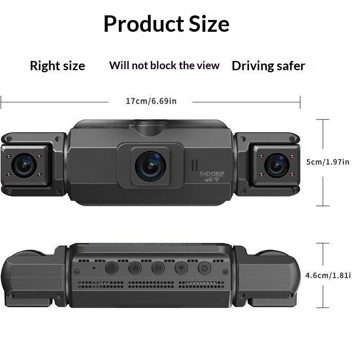 The 4K 1080P HD Dashcam Supports Smartphone Connectivity