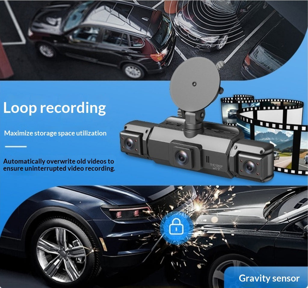 The 4K 1080P HD Dashcam Supports Smartphone Connectivity